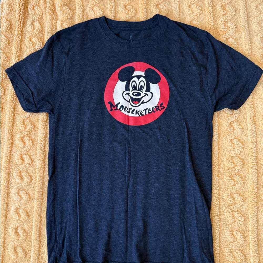 Disney Mickey Mouse Club Blue and Red Short Sleeve Tee